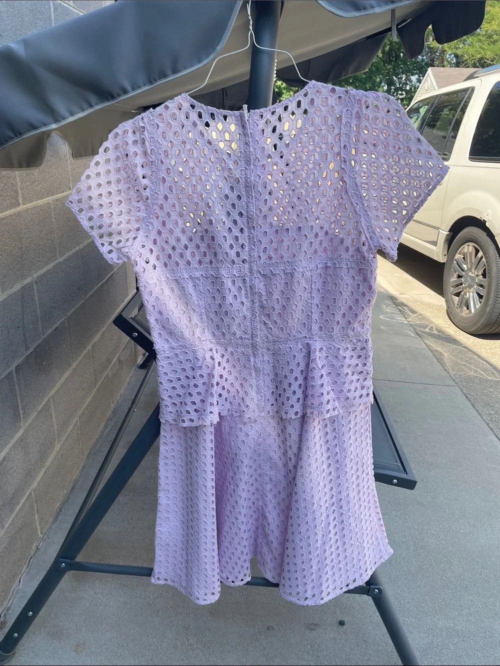 Light purple eyelet dress